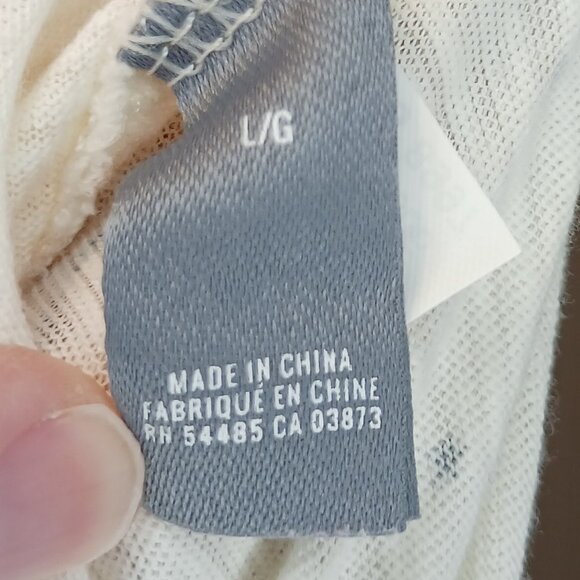 #2 3/$18 - Aerie White/Blue Long Sleeve Top Size Large - Picture 7 of 7